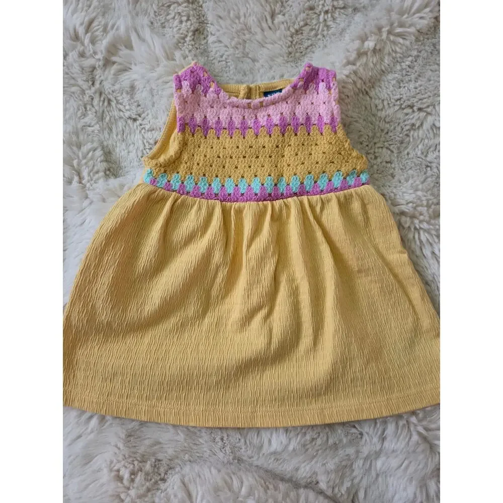 Old Navy Baby girl bundle Fruit Bubble and Crochet Dress 6-12M